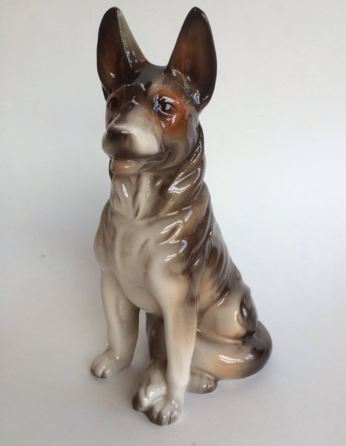 ceramic german shepherd figurine