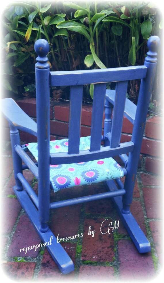 Antique Upcycled repurposed children's chair or by RepurposedbyM