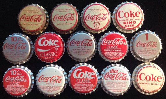 COCA COLA soda bottle cap Collection by txsodajerks on Etsy