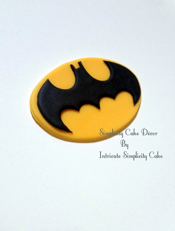 Batman Cupcake Toppers Set of 12 by SimplicityCakeDecor on Etsy