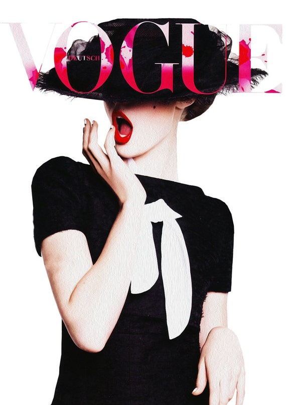  Vogue  Magazine couverture 2010 impression affiche  par 