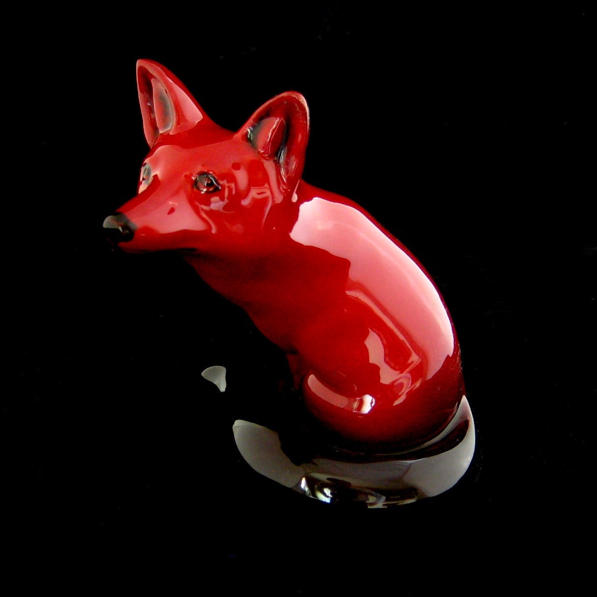 royal doulton flambe red fox