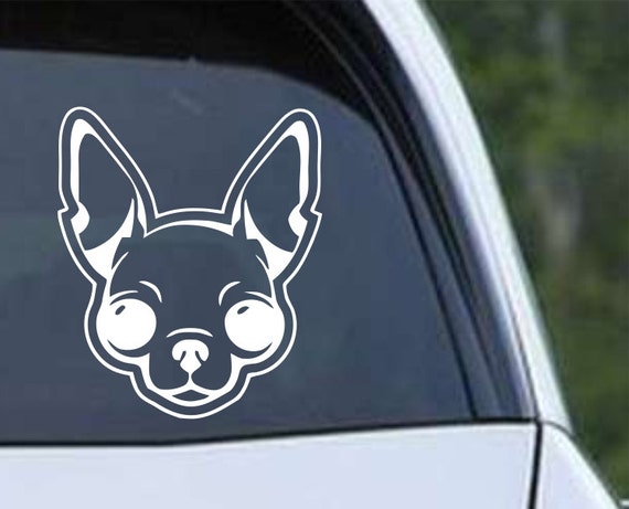 Apple Head Chihuahua Die-Cut Vinyl Decal Sticker