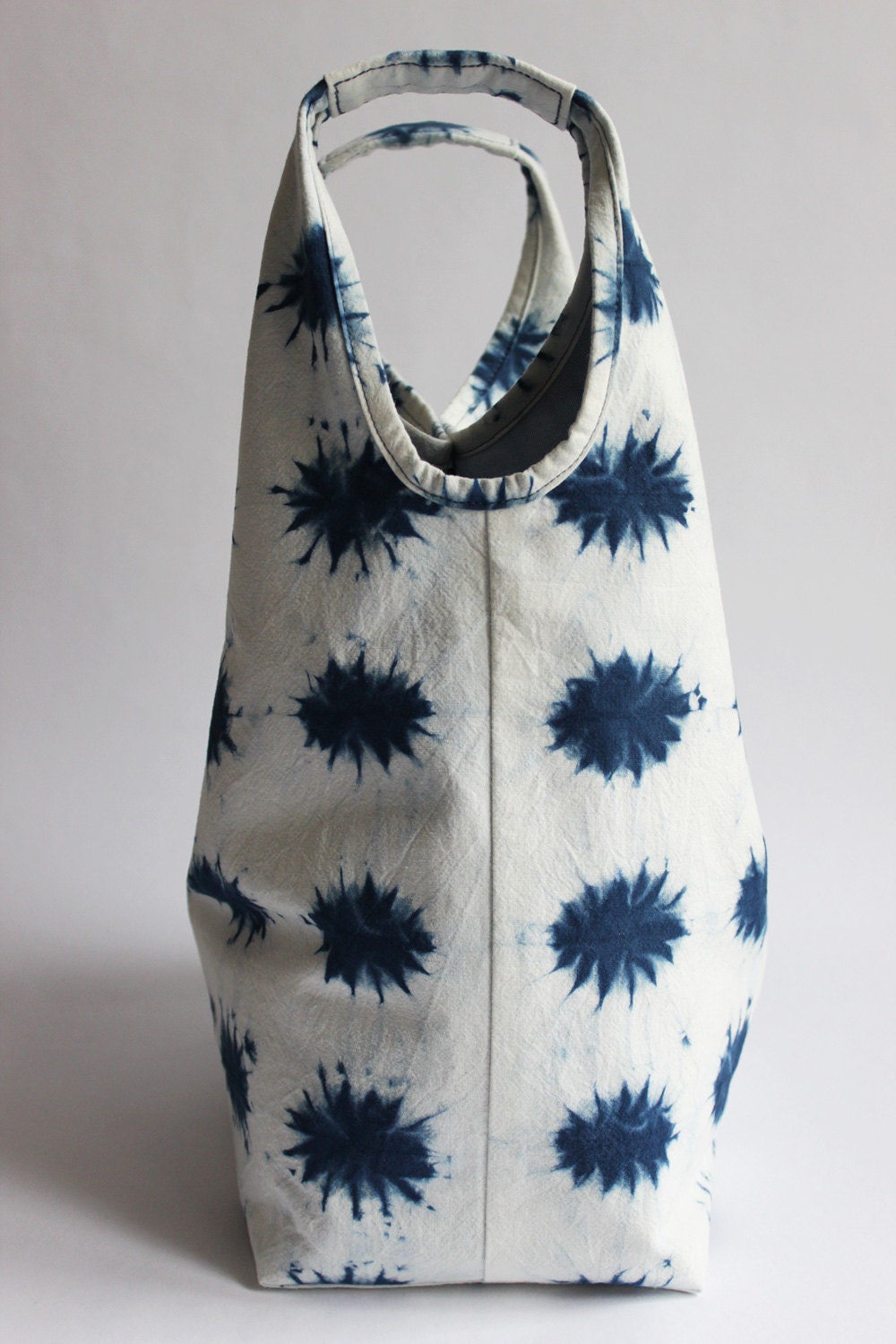 Little Suns Shibori Hand Dyed Cotton Tote Bag Japanese by Rejell