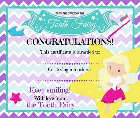 Tooth Fairy Letter Kit contains letter and by MerryElfmas on Etsy