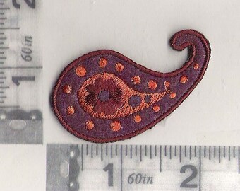 paisley iron on patch