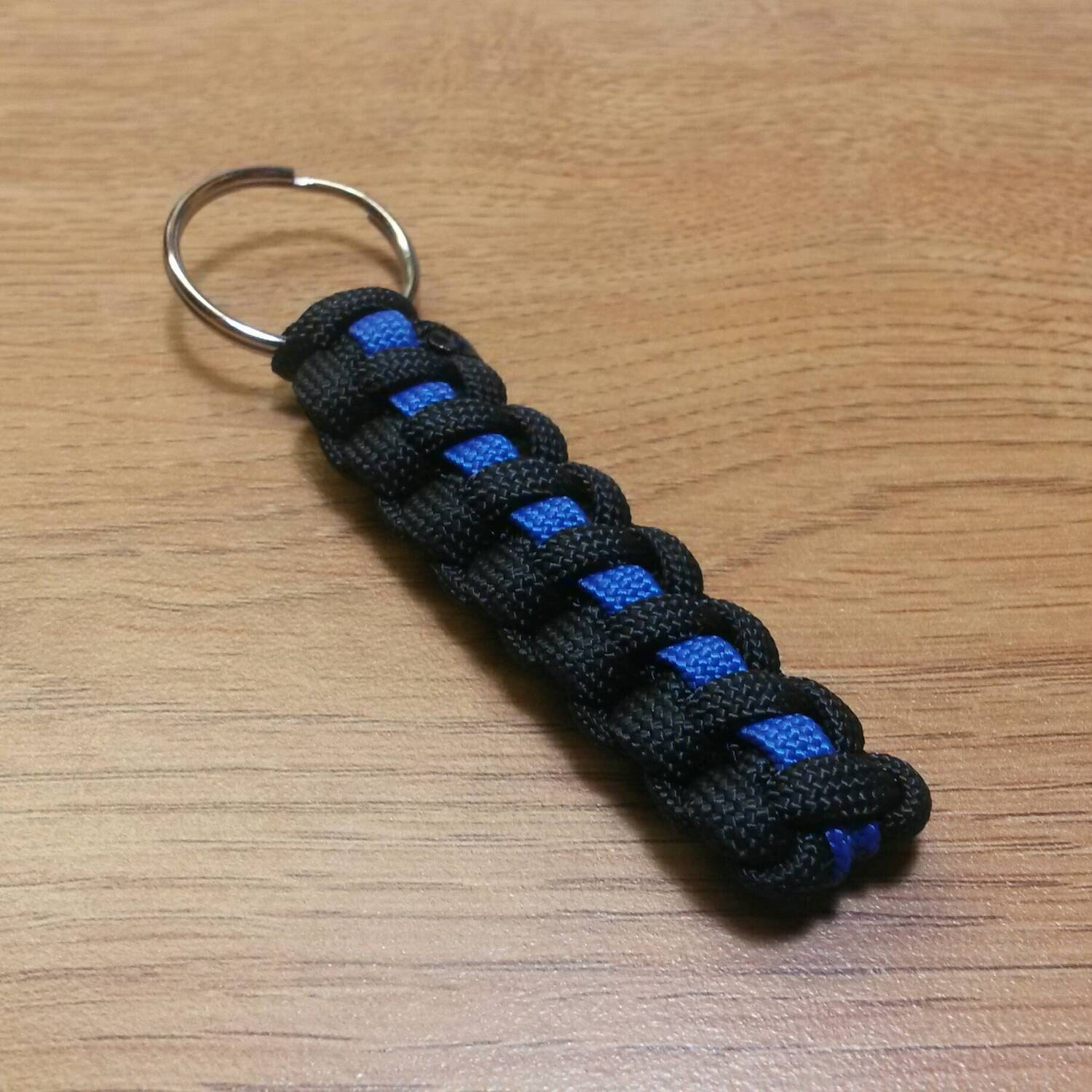 Thin Blue Line Police 550 Paracord Keychain by TacticalSupplyPlus