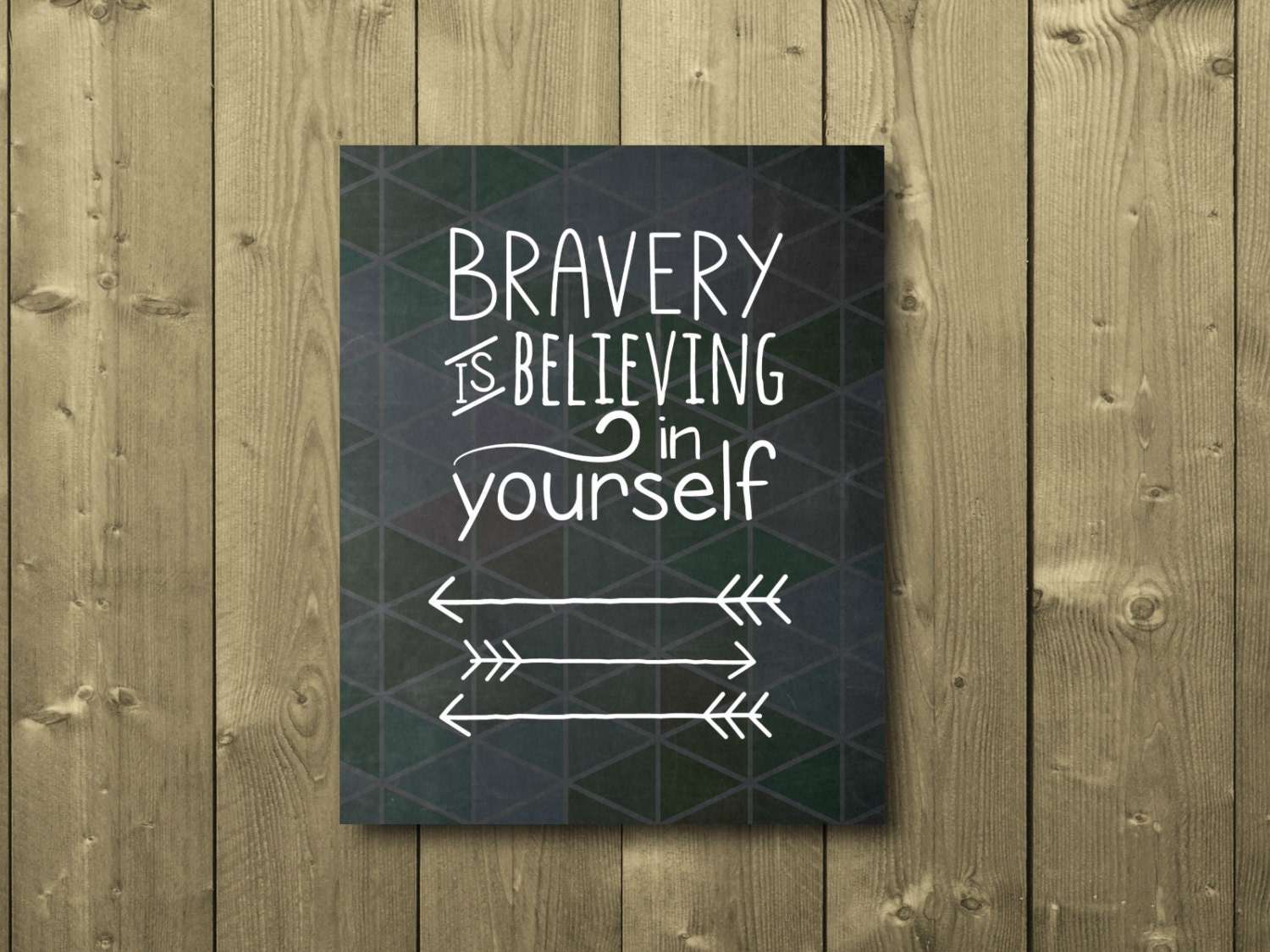 Chalkboard sign Bravery is Believing in by HeartOfLifeDesign