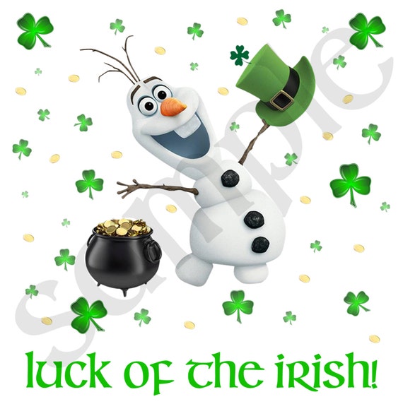 olaf and st patricks day