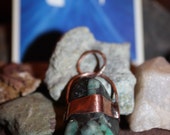Esperanza : Emerald on recycled copper - Ancient style
