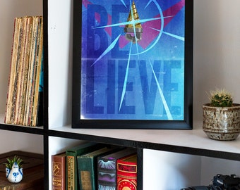 Tengen Toppa Gurren Lagann Believe Poster