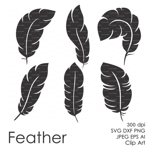 Download Items similar to Feather plume (eps, svg, dxf, ai, jpg ...