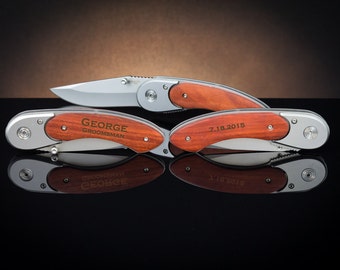 Personalized Pocket Knife, Groomsmen Gift, 7 Custom Pocket Knifes, Engraved Pocket Knife, Wedding Gift, Birthday Gift, Gift Idea
