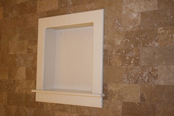 solid surface shower shelf