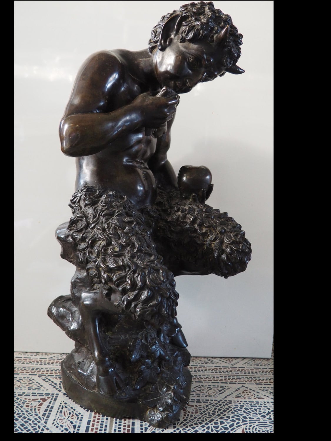 Magnificent large antique bronze statue representing by VivaVienna