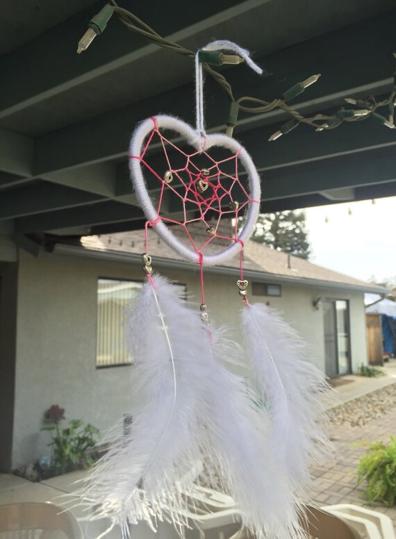 Heart Shaped Dream Catcher by KellisCleverCrafts on Etsy