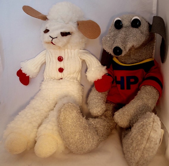 Lamb Chop Puppet and Hush Puppy Hand Puppets by OnceAgainTreasure