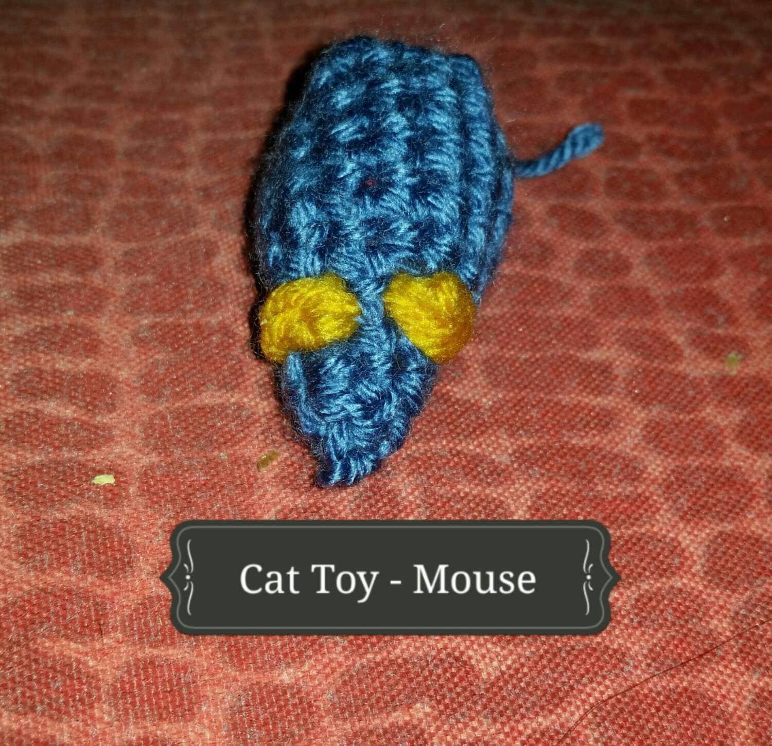 Crochet Cat ToyMouse by PurpleDuckieDesigns on Etsy