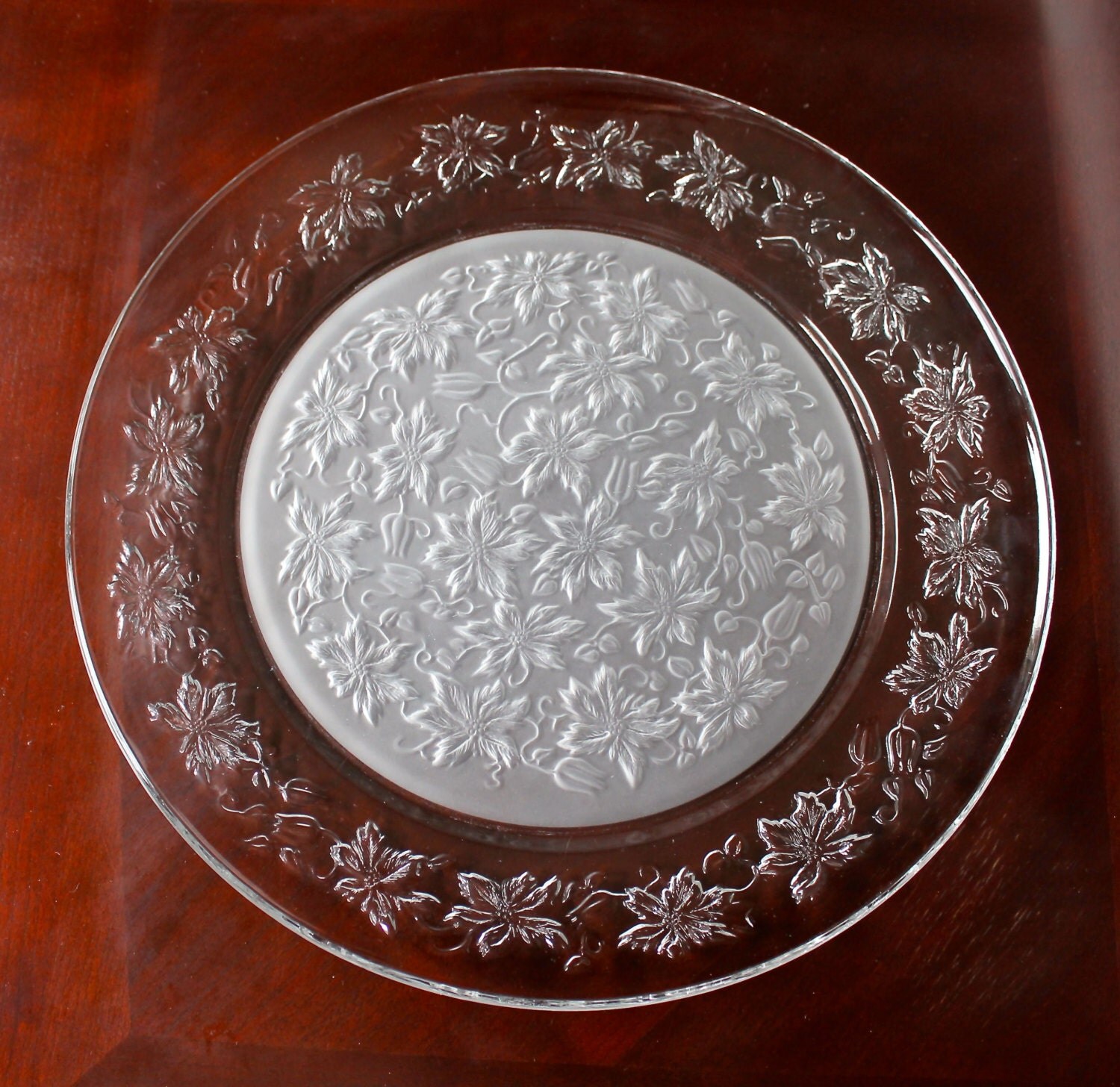 Princess House Fantasia Collection Crystal Glass Platter