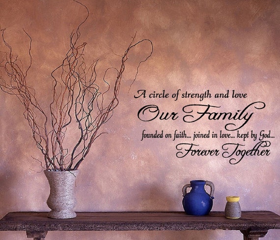 A Circle of strength and love Our Family by MakeYourWallsPop