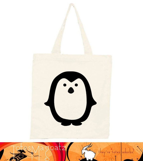 ... , Clip Art, Penguin,Tote Bag, Canvas Tote Bag, Reusable Shopping Bag