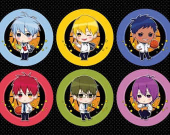 Kuroko no Basket 2.25" Pinback Buttons