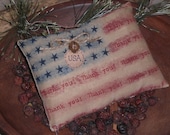 Individually Priced Primitive Patriotic Rustic USA July 4th THANK YOU Americana American Flag Bowl Fillers Ornies Tucks Shelf Sitters