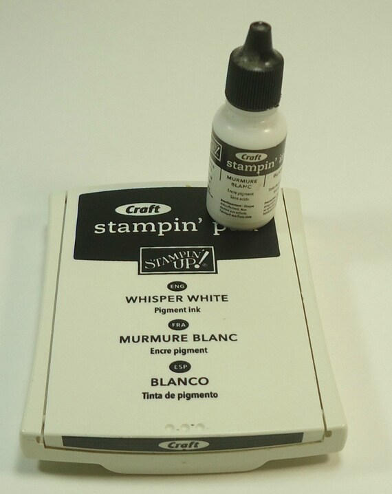 Whisper White Craft Stamp Pad And Ink Refill From Stampin Up