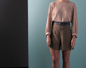 SALE - High-Waisted Shorts - 'Field Work' Culottes