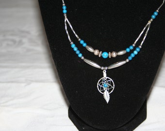 Native American/ Dream Catcher/ Necklace
