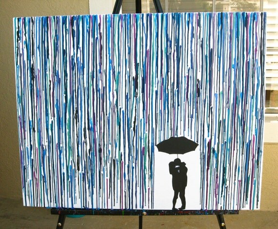 Melted Crayon Canvas Art Large Wall Painting By FemByDesign Melted Crayon Canvas Art Large Wall Painting By FemByDesign