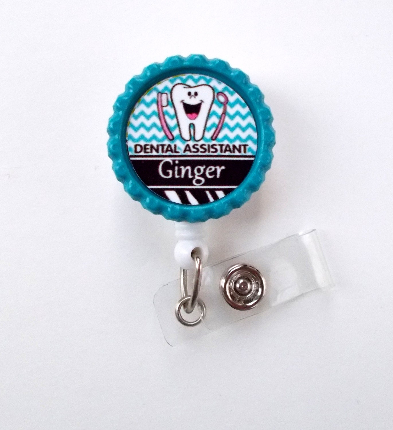 Personalized Dental Assistant Name Badge Holder