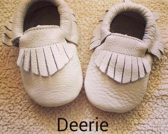 Sale Sand - Beige Colored Baby Moccasins Baby Moccs Moccs Moccasin Shoes Baby Shoes Soft Soled Shoes Crib Shoes Moccasins