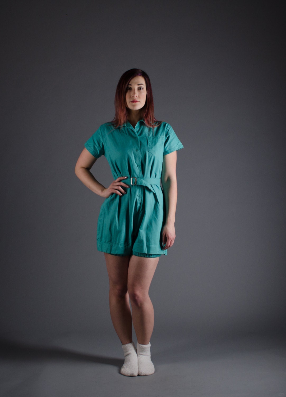 Vintage 1950s Gym Romper 50s Athletic Clothing Varsity