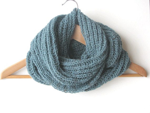 Items Similar To Dusk Blue Men's Scarf - Wool Scarf - Autumn Winter On Etsy