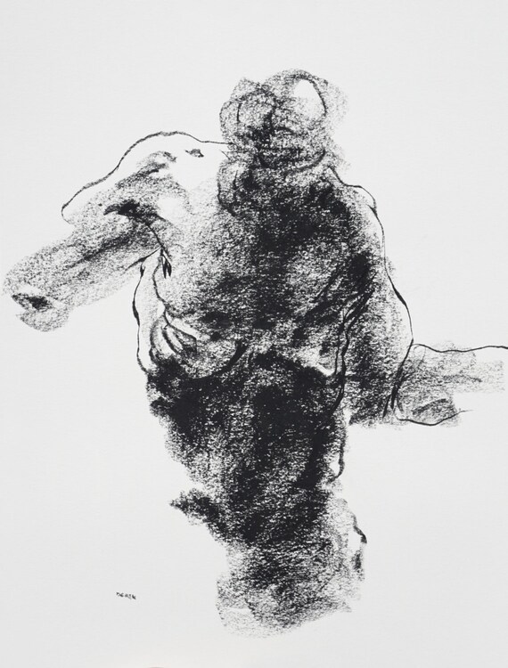 charcoal human figures