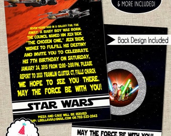 Star Wars Invitation | Star Wars Party Invitation | Star Wars Birthday Invitation | Star Wars Invite | Boys Birthday | Amandas Parties To Go