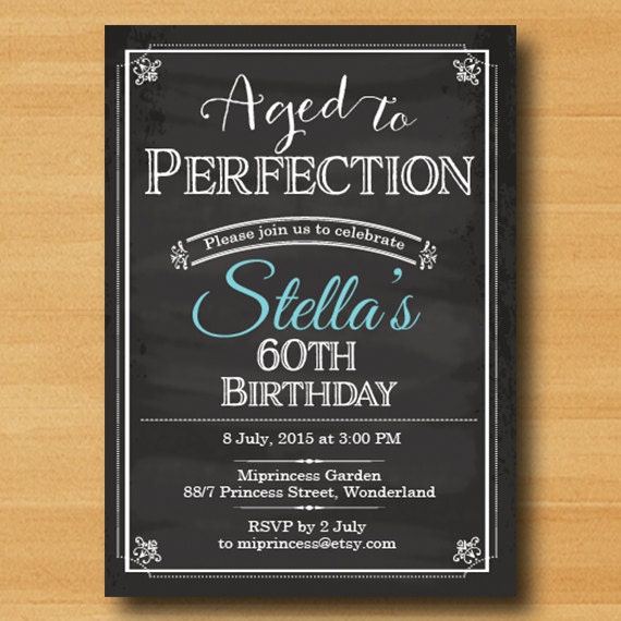 Aged To Perfection Invitation 9