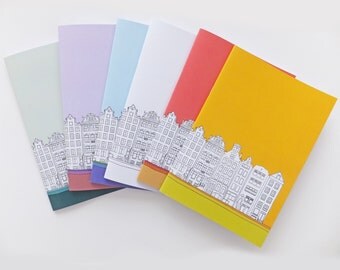 Amsterdam Journal, A5 Notebook, Blank Journal, Travel Journal, Sketchbook, Unlined Notebook, Stationery