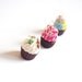 Cupcake Stitch Markers Cupcake Charms ( colorful markers polymer clay food miniature cupcakes miniature food miniature jewelry cute charms )