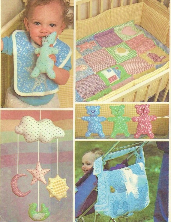 1980s Baby Package Baby Quilt Crib Toys Mobile Diaper Bag