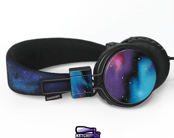 Space Galaxy Nebula Cosmic headphones earphones hand painted