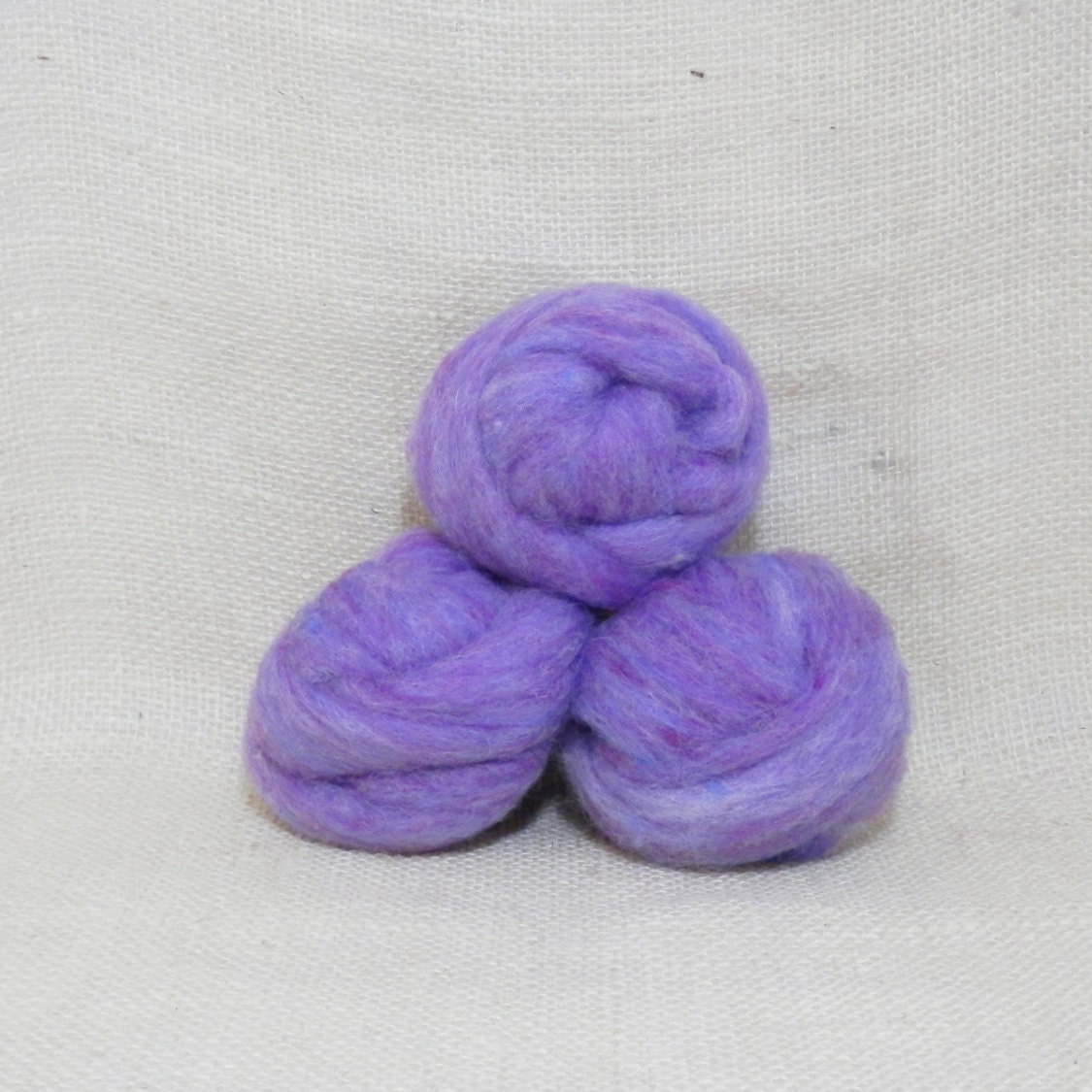 Needle felting wool batting in Periwinkle wool batting