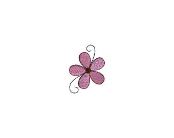Mini Swirl Flower Machine Embroidery Design-INSTANT DOWNLOAD