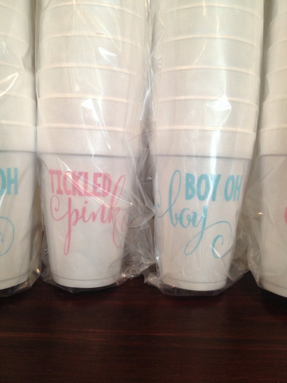 Printed styrofoam cups