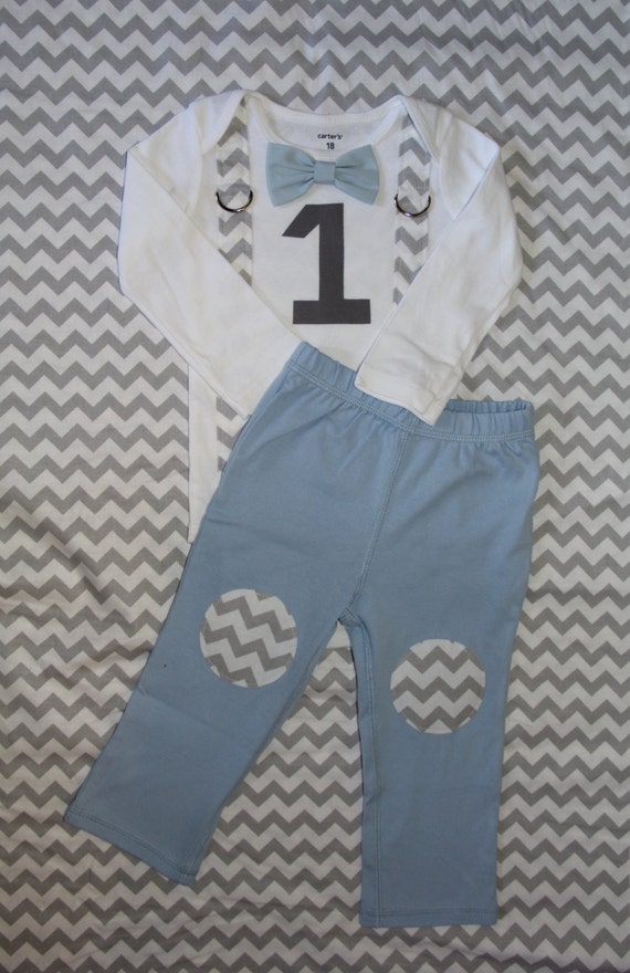 Baby Boy First Birthday Outfit Boys Birthday Bodysuit with