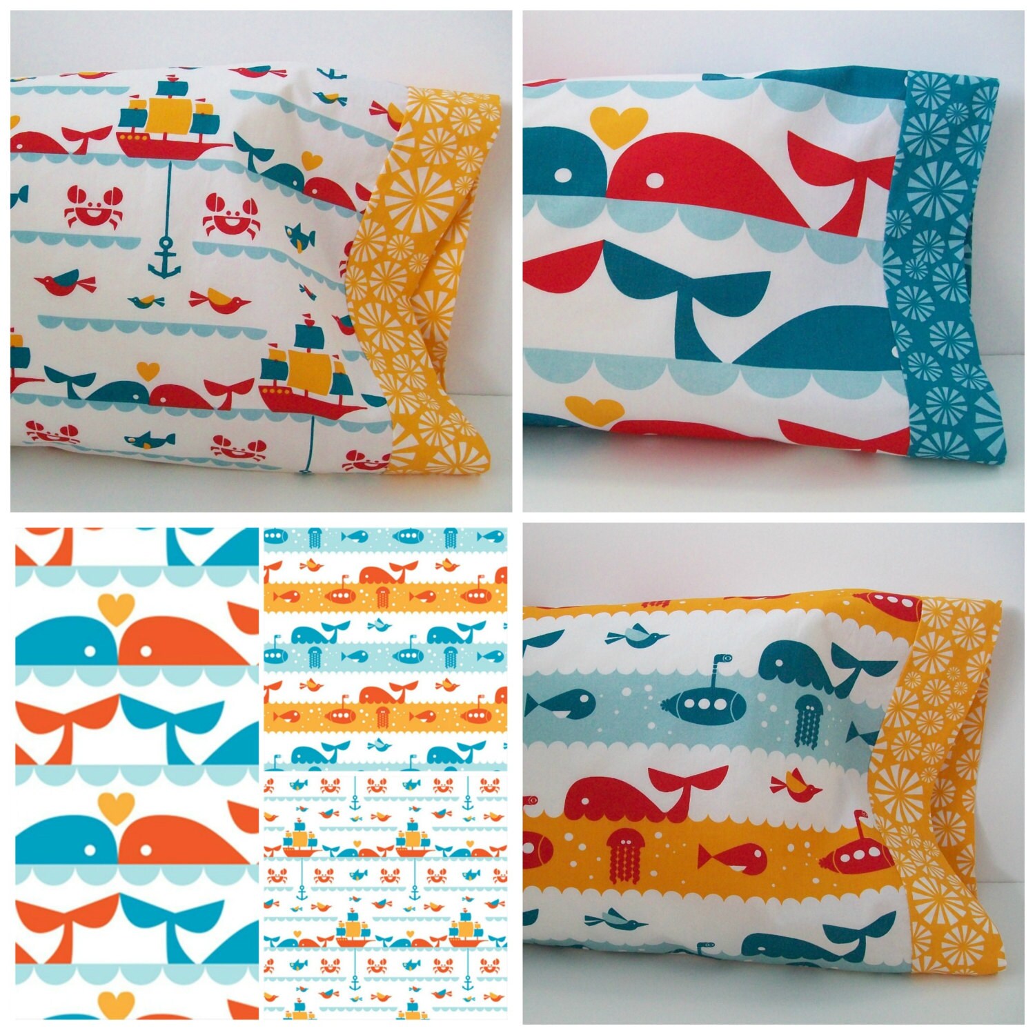 Organic Toddler Pillowcase Organic Travel Pillowcase Whale
