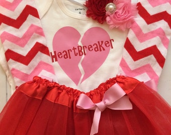 Toddler Baby Girl Valentine's Day Outfit - valentines legwarmers- baby girl photo prop - - valentine's headband- Heartbreaker