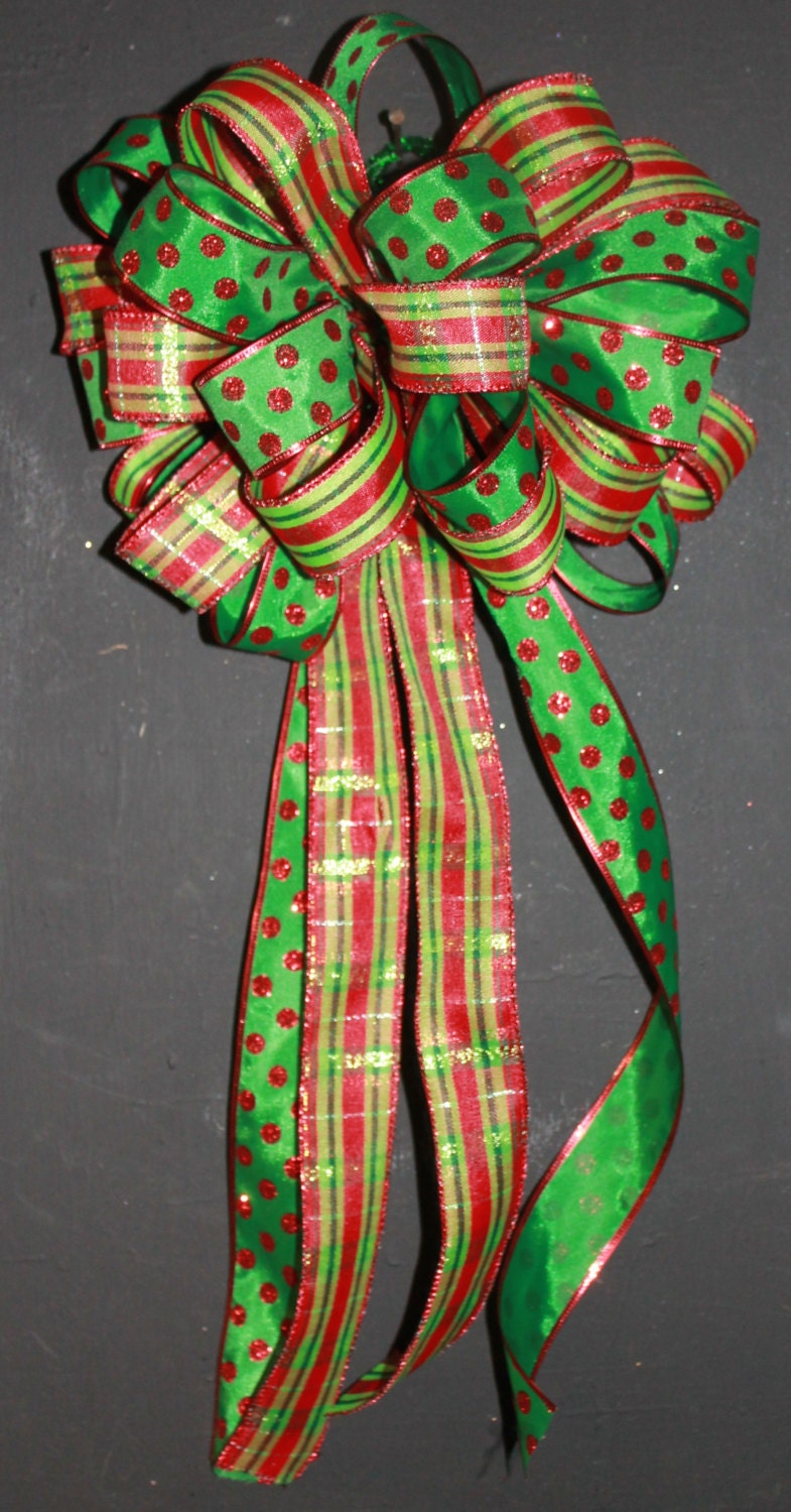 Christmas Tree Bow Topper