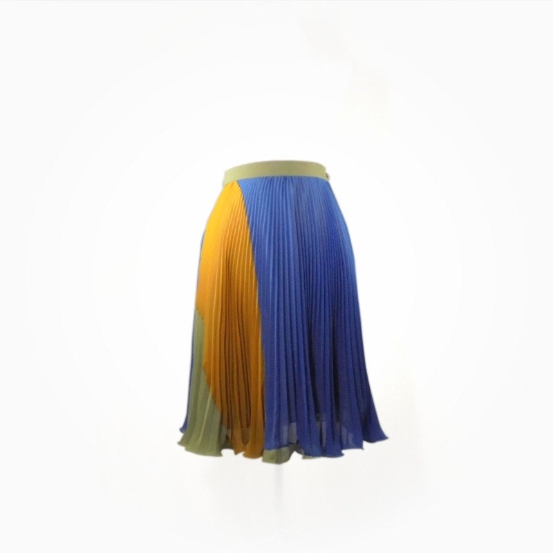 Full circle skirt sunray pleated in crepe by SaltieCreations